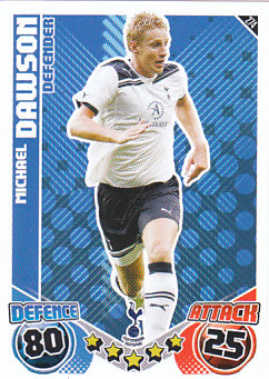 Michael Dawson Tottenham Hotspur 2010/11 Topps Match Attax #274